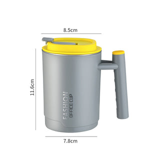 Double-walled Mug with Cover Leak-proof